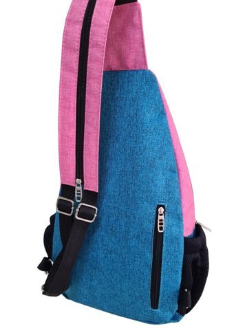 Vardela Fonksiyonel Large Size Vrd 657 Mavi Pembe Kadın Sırt Çantası