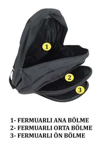 Chım Spor Günlük Siyah Outdoor Erkek Sırt Çantası