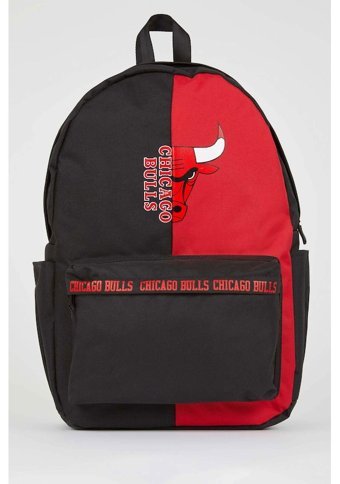 Defacto Nba Chicago Bulls Su İtici Kumaş A4611Axnskr1 Erkek Sırt Çantası Çok Renkli