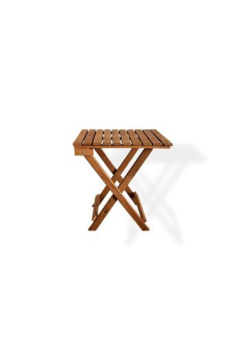 Auris Katlanabilir Dikdörtgen Ahşap 42x42 cm Kahverengi Kamp Sehpası