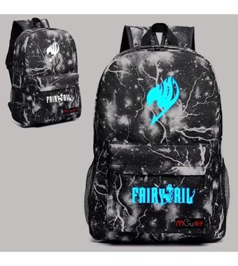 Generic Anime Fairy Tail Aydınlık Cosplay Erkek Sırt Çantası Çok Renkli