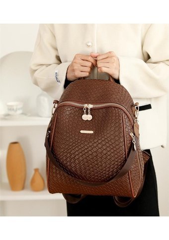 Wyanet Hespero Pu Deri Moda Kahverengi Kadın Sırt Çantası