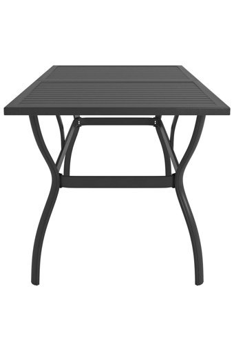 Vidaxl Dikdörtgen Çelik 80x140 cm Antrasit Kamp Masası