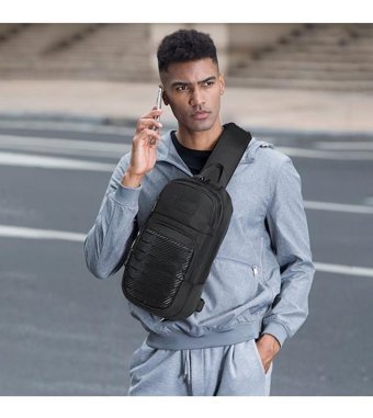 Ozuko 9577 Spor Crossbody Kamuflaj Erkek Haki Sırt Çantası