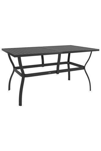 Vidaxl Dikdörtgen Çelik 80x140 cm Antrasit Kamp Masası