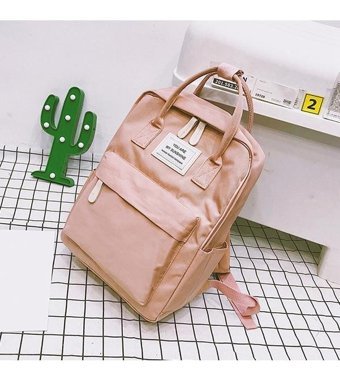 Kipling Kanvas Su Geçirmez Büyük Sevimli Dizüstü Pembe Kadın Sırt Çantası
