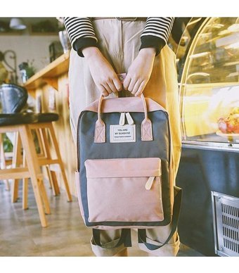 Kipling Kanvas Su Geçirmez Büyük Sevimli Dizüstü Pembe Kadın Sırt Çantası