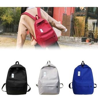 Generic Bs Moda Çok Yönlü Japon Kanvas Fermuar Erkek Sırt Çantası Çok Renkli