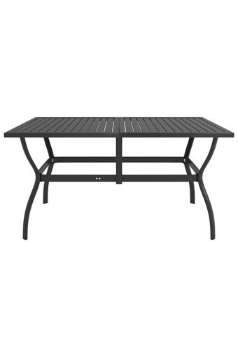 Vidaxl Dikdörtgen Çelik 80x140 cm Antrasit Kamp Masası
