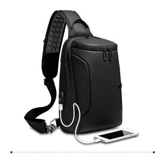 Eurcool Ec1911 Su Geçirmez Moda Crossbody Siyah Erkek Sırt Çantası