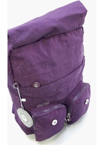 Baginn Sırt Çok Cepli Günlük Kullanım İçin İdeal Mor Kadın Sırt Çantası