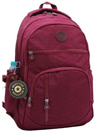Bevitton Suya Dayanıklı Krinkıl Kumaş Bordo 1700 Kadın Sırt Çantası