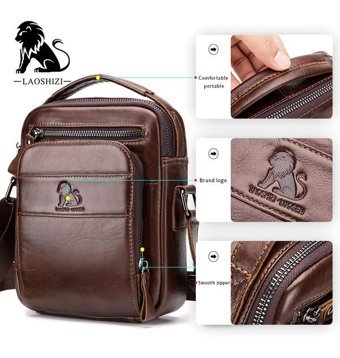 Laoshızı Retro Günlük Crossbody Siyah Erkek Sırt Çantası