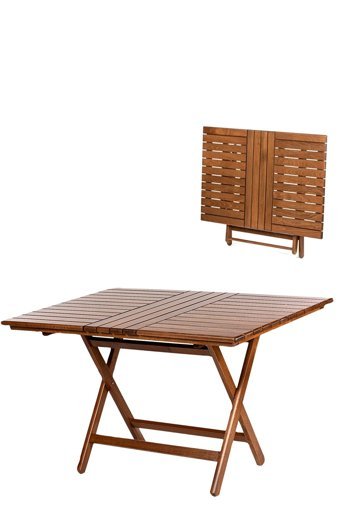 Bahçeci Mobilya Katlanabilir Dikdörtgen Ahşap 80x120 cm Kahverengi Kamp Masası