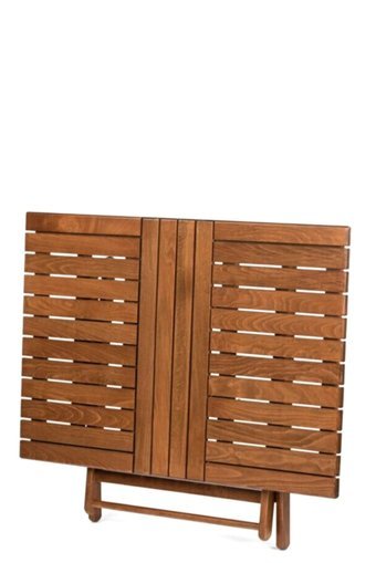 Bahçeci Mobilya Katlanabilir Dikdörtgen Ahşap 80x120 cm Kahverengi Kamp Masası