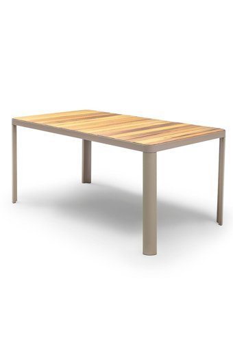 Vieno Home Garden Dikdörtgen Metal 90x160 cm Kahverengi Kamp Masası
