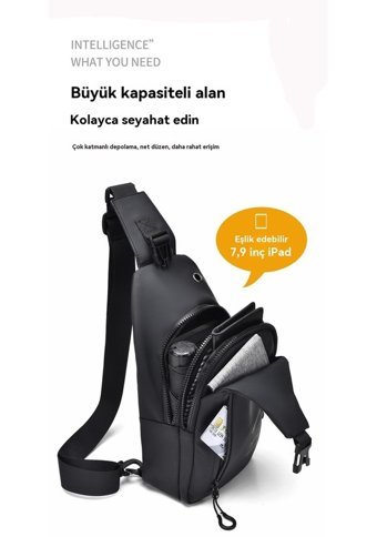 Eternal Luck Usb Siyah Erkek Sırt Çantası