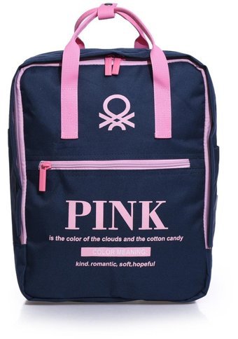 United Colors Of Benetton Bnt03818 Lacivert Pembe Kadın Sırt Çantası