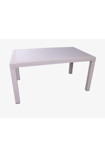 4A Groups Dikdörtgen Rattan 80x140 cm Antrasit Kamp Masası