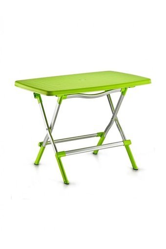 Zisayt Katlanabilir Dikdörtgen Plastik 70x100 cm Yeşil Kamp Masası