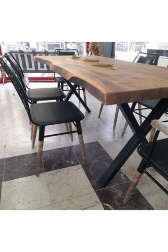 Ufuk Mobilya Dikdörtgen Ahşap 85x190 cm Kahverengi Kamp Masası