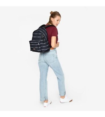 Eastpak Ek620 Padded Pak'R Chatty Lines Siyah Erkek Sırt Çantası