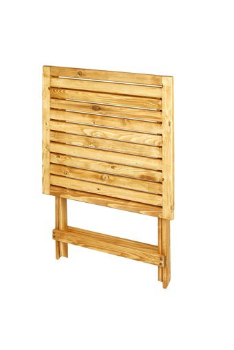 Woodensa Katlanabilir Kare Ahşap 60x60 cm Kahverengi Kamp Masası