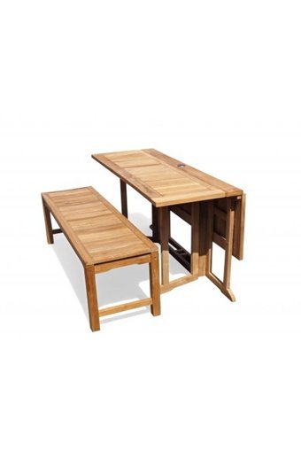 Obers Katlanabilir Dikdörtgen Ahşap 80x140 cm Kahverengi Kamp Masası