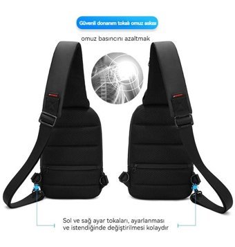 Wyanet Hespero Moda Çapraz Gri Erkek Sırt Çantası