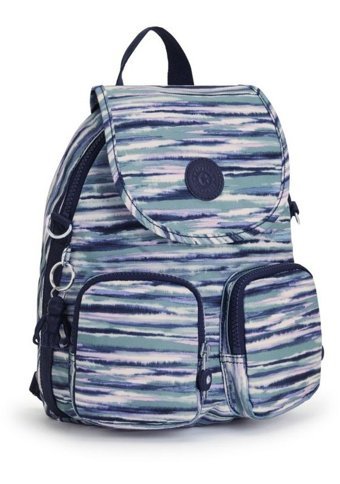 Kipling Firefly Up Küçük Mavi Brush Strıpes Kadın Sırt Çantası