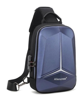 Eternal Luck Usb Hırzlığa Karşı Crossbody Mavi Erkek Sırt Çantası