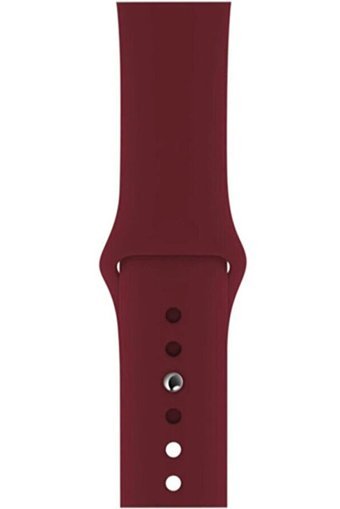 W Wopiece 2-3-4-5-6-7-Se Silikon 38-40-41 mm Yetişkin Akıllı Saat Kordonu Bordo