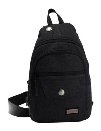 Bizoon 3472 Kanvas Kumaş Body Bag Lacivert Erkek Sırt Çantası