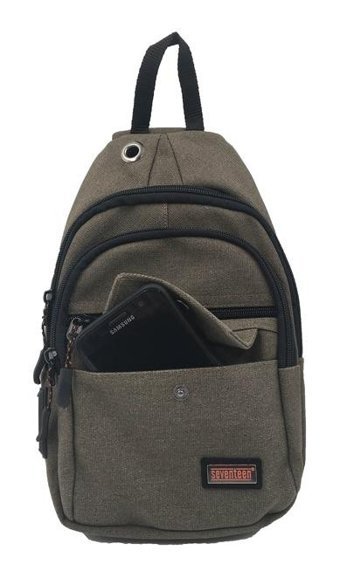Bizoon 3472 Kanvas Kumaş Body Bag Lacivert Erkek Sırt Çantası