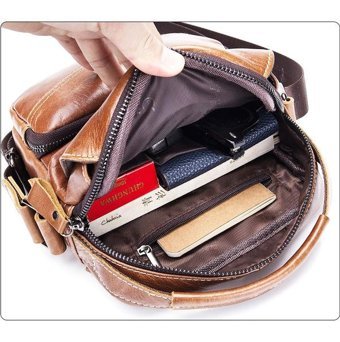 Bull Captan Deri Crossbody Kahverengi Erkek Sırt Çantası