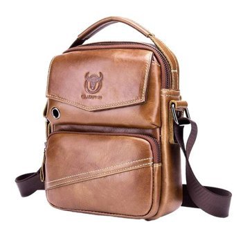 Bull Captan Deri Crossbody Kahverengi Erkek Sırt Çantası