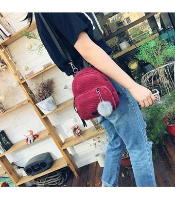 Generic Dayanıklı Basit Eğlence Küçük Pürüzsüz Retro Tüm Maç Kadın Sırt Çantası