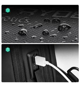 Mark Ryden Ler 7.9Inch Tablet Tutucu Çapraz Çok Renkli Erkek Sırt Çantası