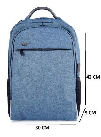 Ççs Mavi Laptop Bölmeli 51434 Erkek Sırt Çantası