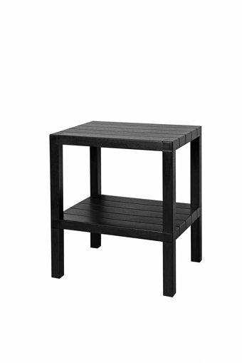 Tiklasende Dikdörtgen Plastik 50x38 cm Siyah Kamp Masası