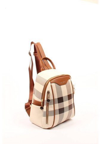 Silver & Polo Krem Taba Nv906 Kadın Sırt Çantası