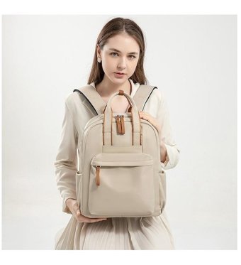 Worryfreeshopping Bag3688 Bej Kadın Sırt Çantası