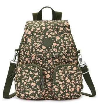 Kipling Firefly Up Küçük Yeşil Fresh Floral Kadın Sırt Çantası