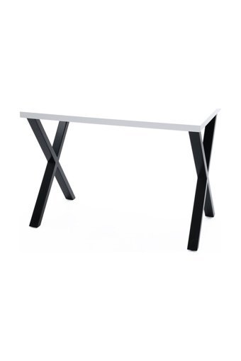 Ufuk Mobilya Dikdörtgen Ahşap-Metal 70x120 cm Beyaz Kamp Masası
