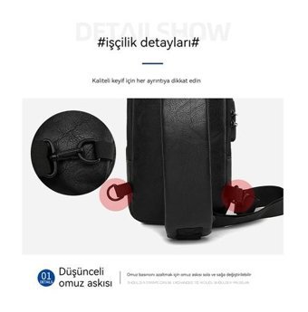 Eternal Luck Günlük Retro Siyah Erkek Sırt Çantası