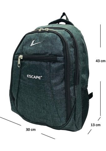Necati 15.6 İnç Laptop Bölmeli Kumaş Petrol Mavisi 680 Erkek Sırt Çantası