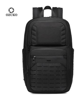 Ozuko 9687 Casual Su Geçirmez Bilgisayar Siyah Erkek Sırt Çantası