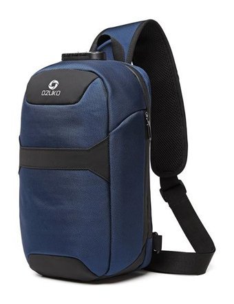 Ozuko 9270 Gündelik Çapraz Mavi Erkek Sırt Çantası