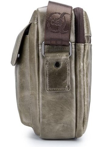 Generic Bullcaptaın Hakiki Deri Crossbody Siyah Erkek Sırt Çantası