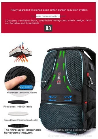 Happyplanet Xiaoqitt Siyah Erkek Sırt Çantası